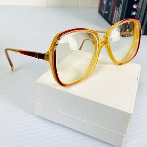 Vintage Gloria Vanderbilt Oversized Zyloware Chunky Ombre Glasses